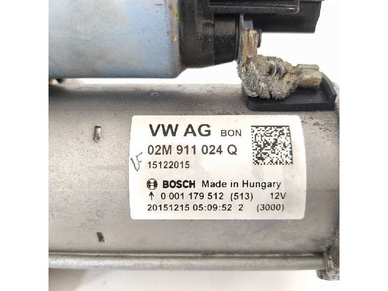 Recambio de motor arranque para seat toledo (kg3) style referencia OEM IAM 02M911024Q 0001179512 20151215