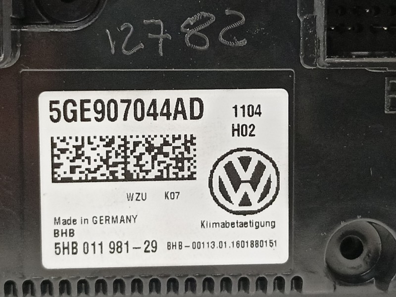 Recambio de mando climatizador para volkswagen golf vii lim. gte referencia OEM IAM 5GE907044AD 5GE907044ADWZU 