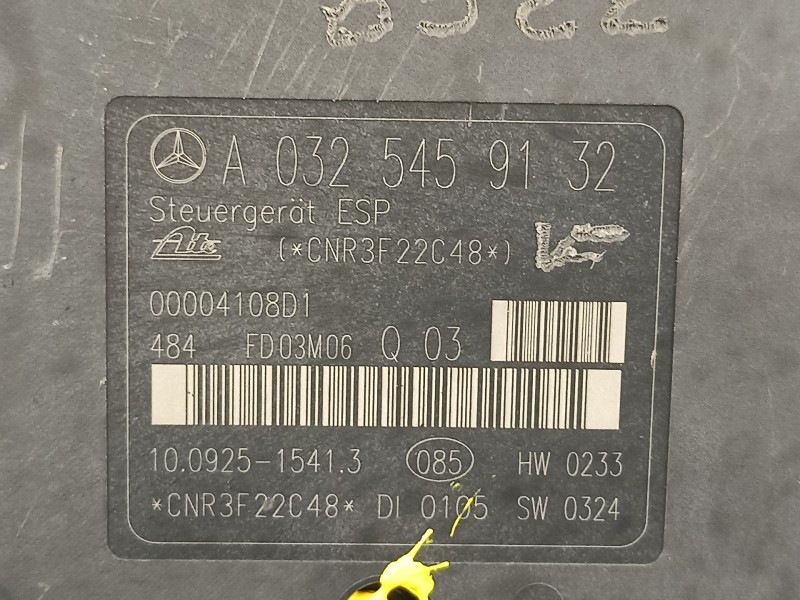 Recambio de abs para mercedes-benz clase c (w203) sportcoupe 2.2 cdi cat referencia OEM IAM A0044312912Q03 A0325459132 