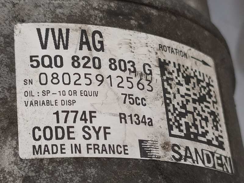 Recambio de compresor aire acondicionado para seat toledo (kg3) style referencia OEM IAM 5Q0820803G  