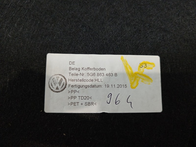 Recambio de bandeja trasera para volkswagen golf vii lim. gte referencia OEM IAM 5G6863463  