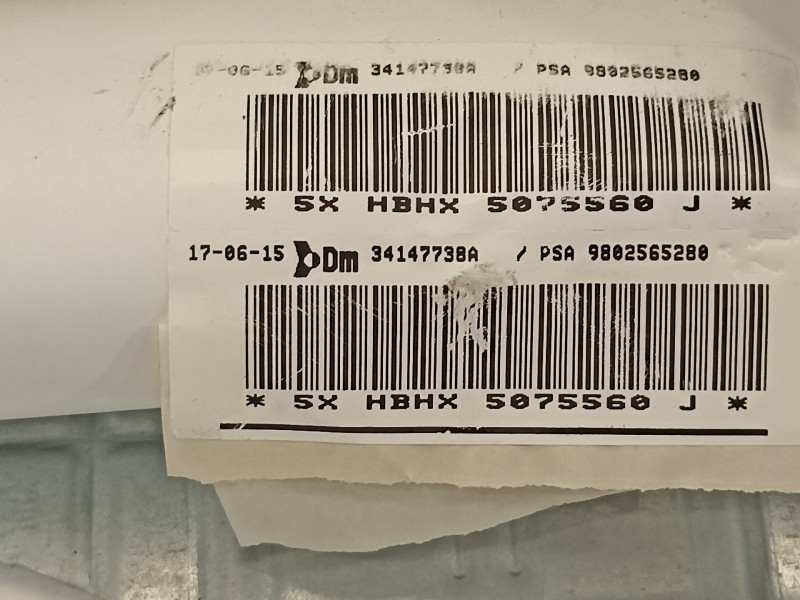 Recambio de airbag lateral delantero derecho para citroën ds5 style referencia OEM IAM 9802565280  