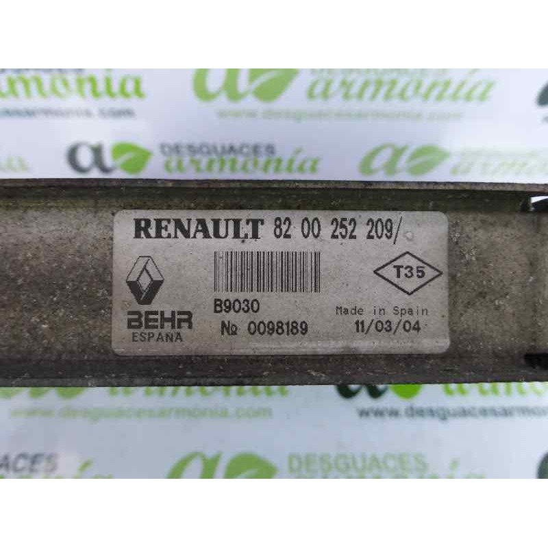 Recambio de intercooler para renault clio ii fase ii (b/cb0) authentique confort referencia OEM IAM 8200252209  