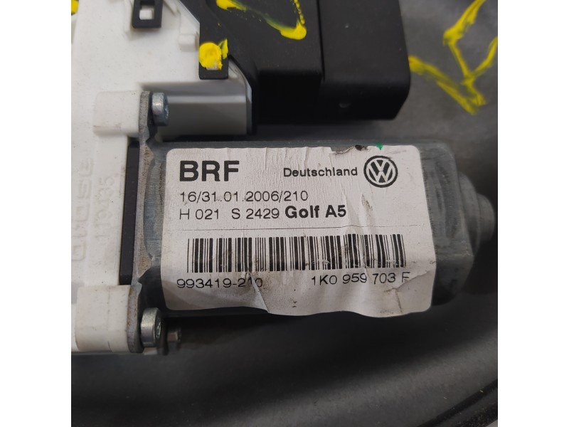Recambio de elevalunas trasero izquierdo para volkswagen golf v berlina (1k1) highline referencia OEM IAM 1K4839461A 1K0959703F 