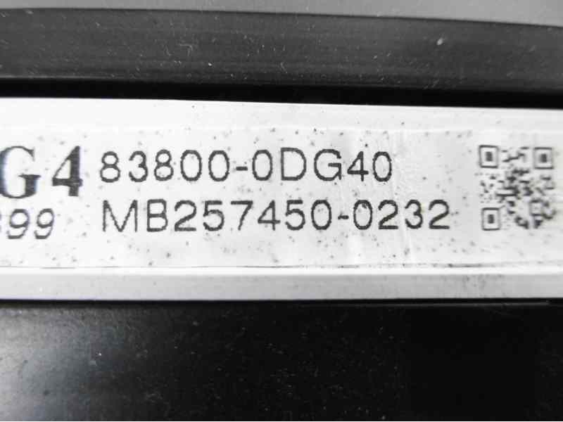Recambio de cuadro instrumentos para toyota yaris city referencia OEM IAM 838000DG40 MB2574500232 