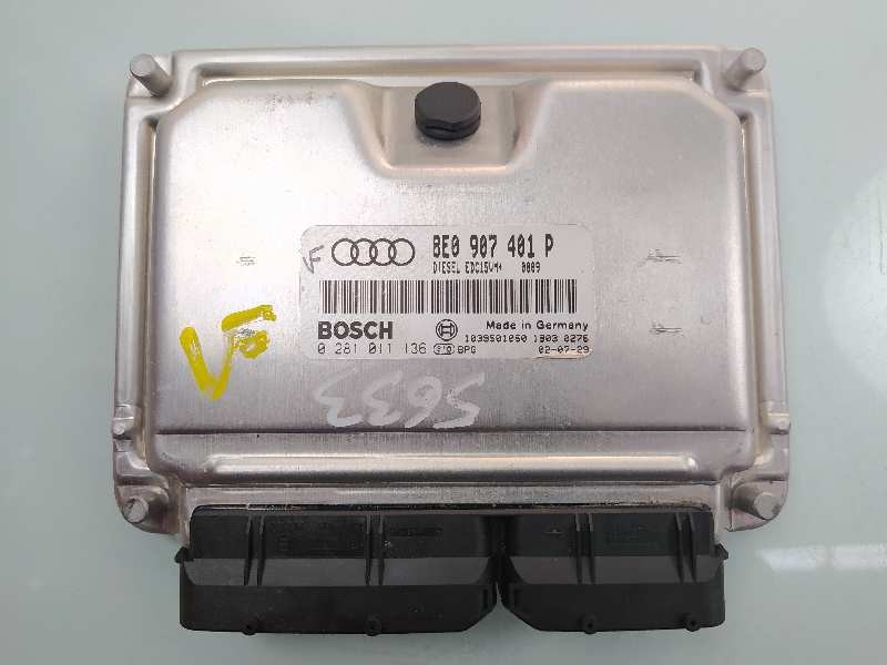 Recambio de centralita motor uce para audi a6 berlina (4b2) 2.5 tdi referencia OEM IAM 8E0907401P 0281011136 