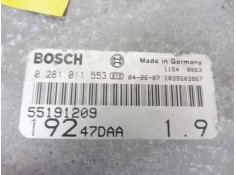 Recambio de centralita motor uce para fiat stilo (192) 1.9 jtd / 1.9 jtd 115 dynamic referencia OEM IAM 55191209 0281011553 1924 2