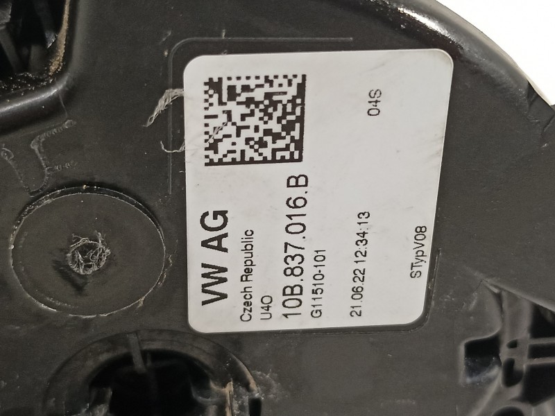 Recambio de cerradura puerta delantera derecha para seat arona xperience referencia OEM IAM 10B837016B  