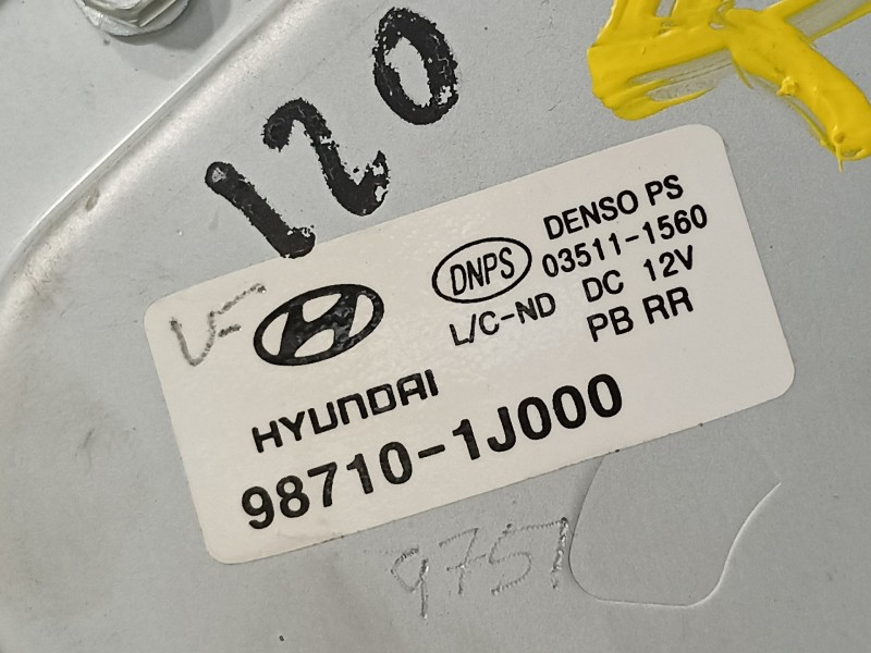 Recambio de motor limpia trasero para hyundai i20 comfort referencia OEM IAM 987101J000  