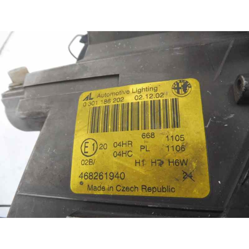 Recambio de faro derecho para alfa romeo 147 (190) 1.6 t.spark distinctive referencia OEM IAM 468261940 0301186202 
