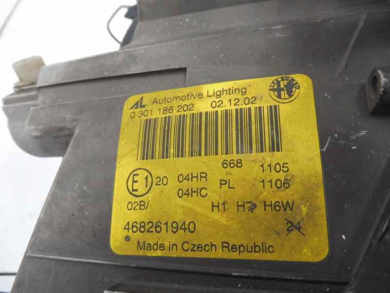 Recambio de faro derecho para alfa romeo 147 (190) 1.6 t.spark distinctive referencia OEM IAM 468261940 0301186202 