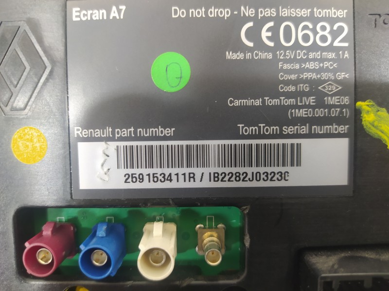 Recambio de sistema navegacion gps para renault megane iii sport tourer dynamique referencia OEM IAM 259153411R 280380578R 