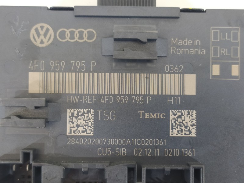 Recambio de modulo confort para audi q7 (4l) 3.0 tdi v6 advance clean diesel quattro (180kw) referencia OEM IAM 4F0959795P  