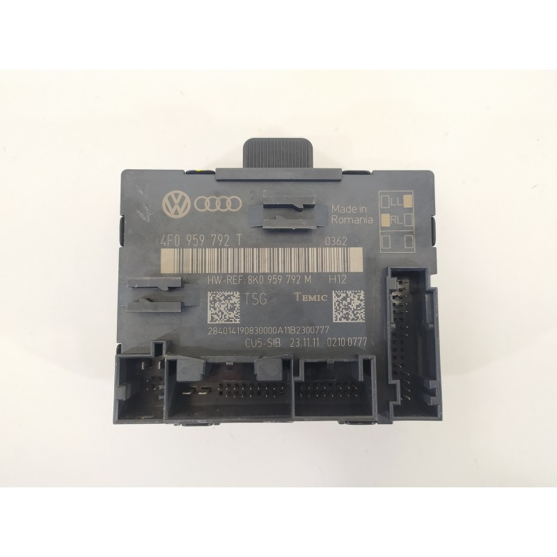 Recambio de modulo confort para audi q7 (4l) 3.0 tdi v6 advance clean diesel quattro (180kw) referencia OEM IAM 4F0959792T 8K095