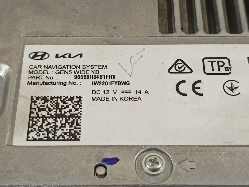 Recambio de sistema navegacion gps para kia stonic (ybcuv) platinum edition referencia OEM IAM 96560H8461 96560H8461FHV 