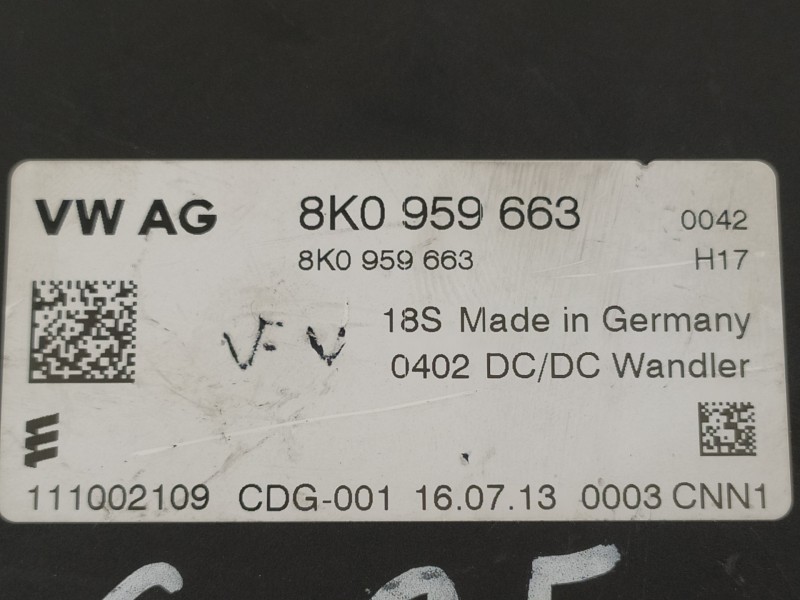 Recambio de modulo electronico para audi q5 (8r) 2.0 tdi advance quattro (130kw) referencia OEM IAM 8K0959663D  