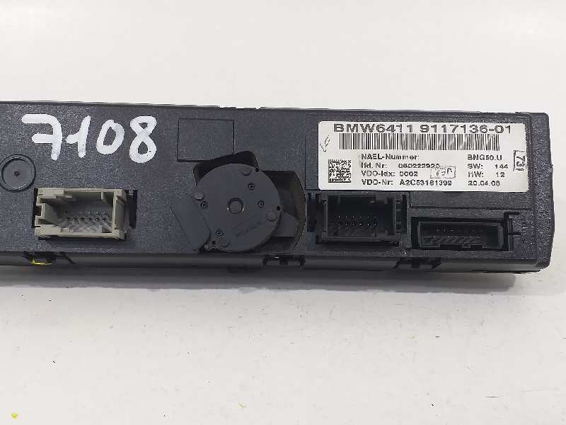 Recambio de mando climatizador para bmw serie 3 berlina (e90) 320d referencia OEM IAM 64119117136 A2C53181399 