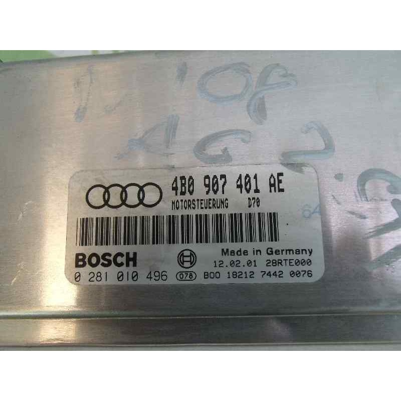 Recambio de centralita motor uce para audi a6 berlina (4b2) 2.5 tdi referencia OEM IAM 4B0907401AE 0281010496 