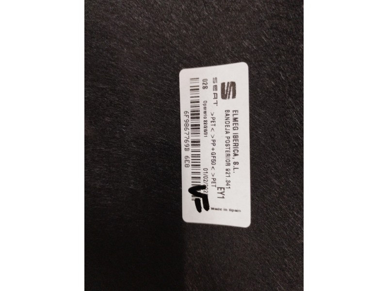 Recambio de bandeja trasera para seat arona xperience referencia OEM IAM 6F9867769B  