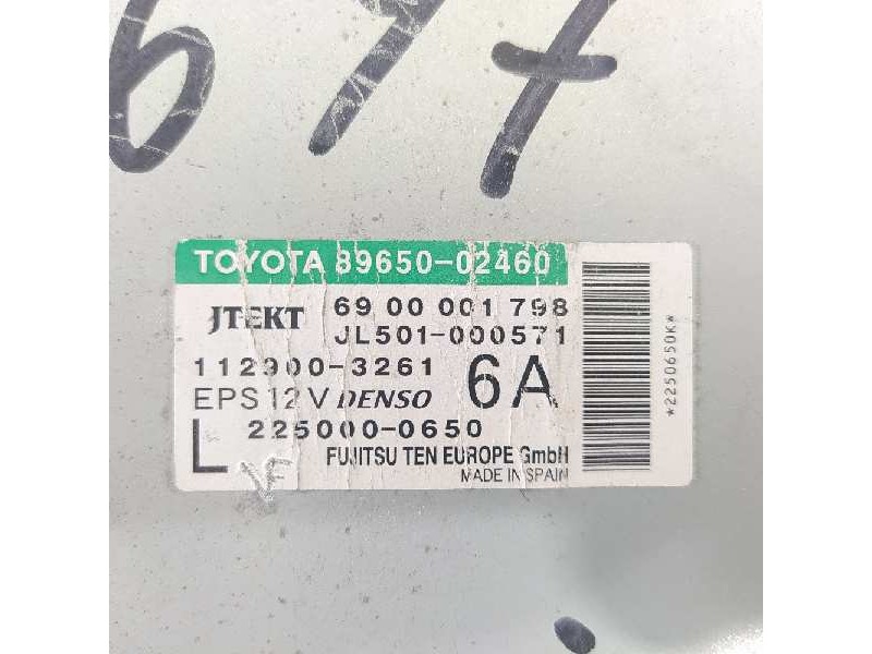 Recambio de modulo electronico para toyota auris luna+ referencia OEM IAM 8965002460 2250000650 6900001798 JL501000571 112900 32