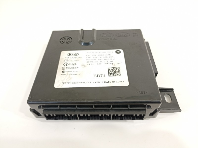 Recambio de modulo electronico para kia stonic (ybcuv) platinum edition referencia OEM IAM 954B0H8740 4G78TR1000 