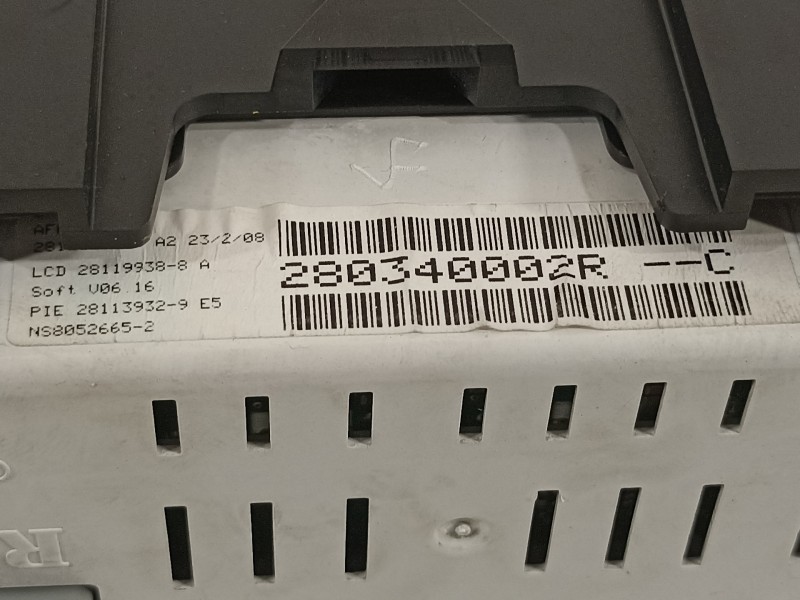 Recambio de pantalla multifuncion para renault laguna iii expression referencia OEM IAM 280340002R  