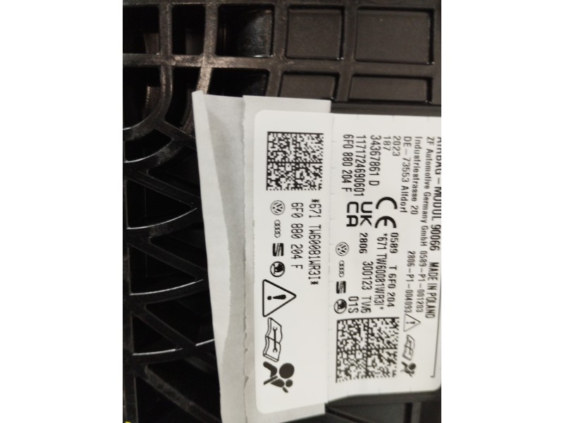 Recambio de kit airbag para seat arona xperience referencia OEM IAM 6F1857075 5QF959655 6F0880201