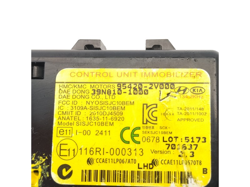 Recambio de centralita inmovilizador para kia cee´d concept referencia OEM IAM 954202V000 39N8101000 