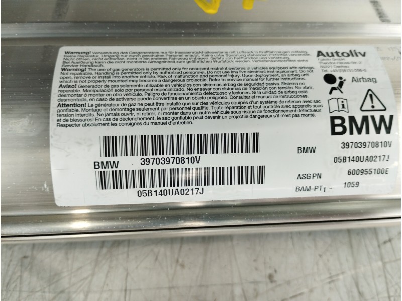 Recambio de kit airbag para bmw serie 5 berlina (e60) 530d referencia OEM IAM 7034108 33676960201J 65776963024