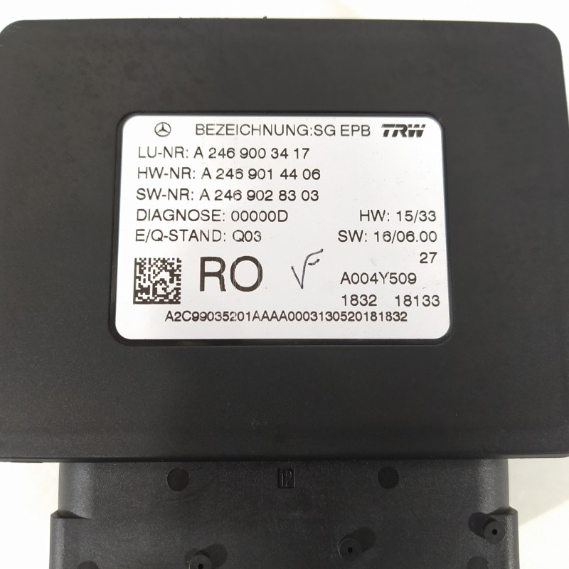 Recambio de modulo electronico para mercedes-benz clase b (w246) b 200 cdi (246.208) referencia OEM IAM A2469003417 A2469014406 