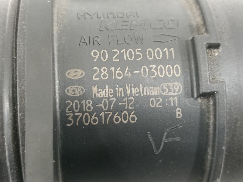 Recambio de caudalimetro para hyundai ioniq elektro referencia OEM IAM 2816403000  
