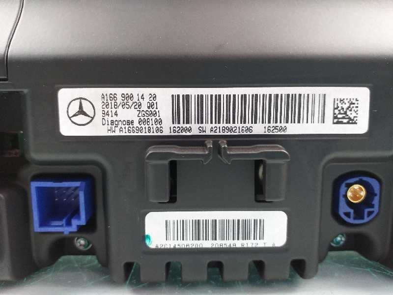 Recambio de pantalla multifuncion para mercedes-benz clase b (w246) b 200 cdi (246.208) referencia OEM IAM A1669001420 A21890216