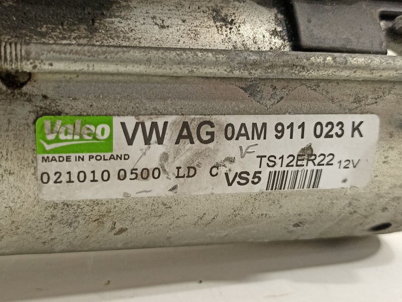 Recambio de motor arranque para skoda fabia (5j2 ) 1.2 tsi referencia OEM IAM 0AM911023K  