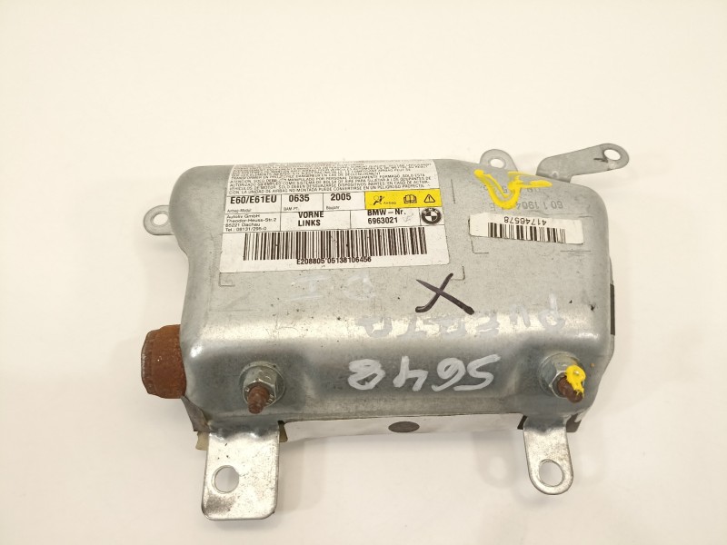 Recambio de airbag lateral delantero izquierdo para bmw serie 5 berlina (e60) 530d referencia OEM IAM 6963021  