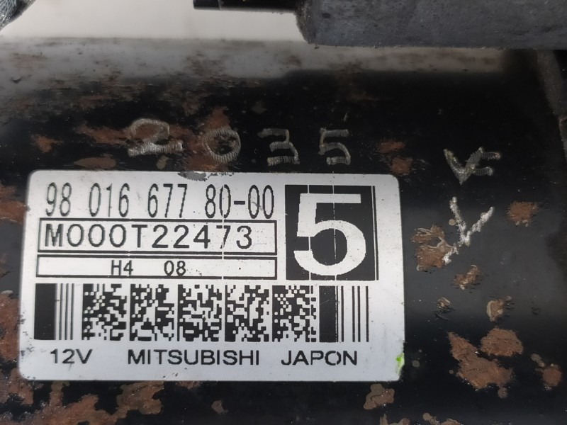 Recambio de motor arranque para citroën ds4 style referencia OEM IAM 9801667780 M000T22473 