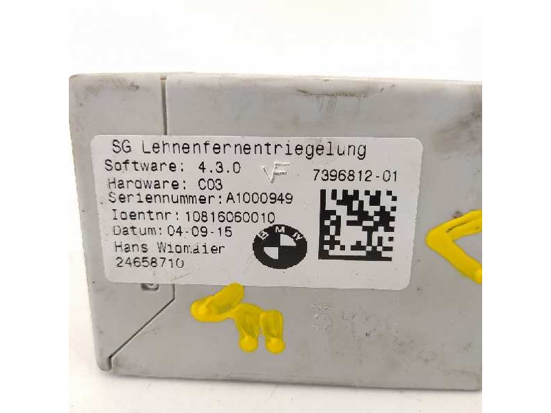 Recambio de modulo electronico para bmw serie x1 (f48) xdrive20d sport line referencia OEM IAM 7396812  