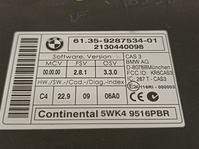 Recambio de modulo electronico para bmw x5 (e70) xdrive30d referencia OEM IAM 61359287534  