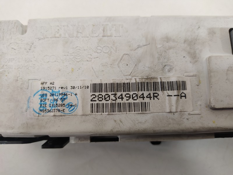 Recambio de pantalla multifuncion para renault megane iii berlina 5 p emotion referencia OEM IAM 280349044R  