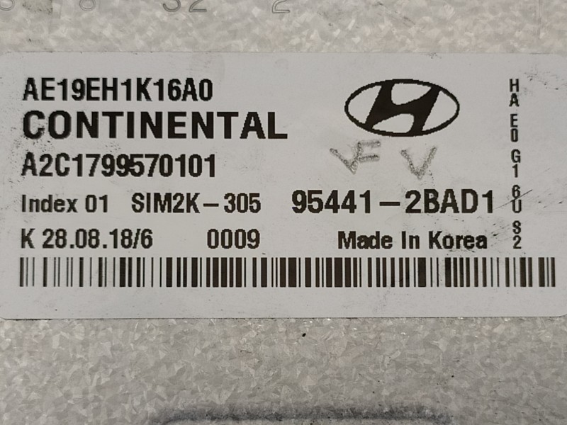 Recambio de centralita cambio automatico para hyundai ioniq elektro referencia OEM IAM 954412BAD1 A2C1799570101 