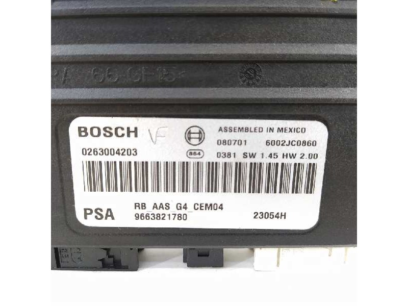 Recambio de modulo electronico para citroën c5 berlina premier referencia OEM IAM 9663821780 0263004203 