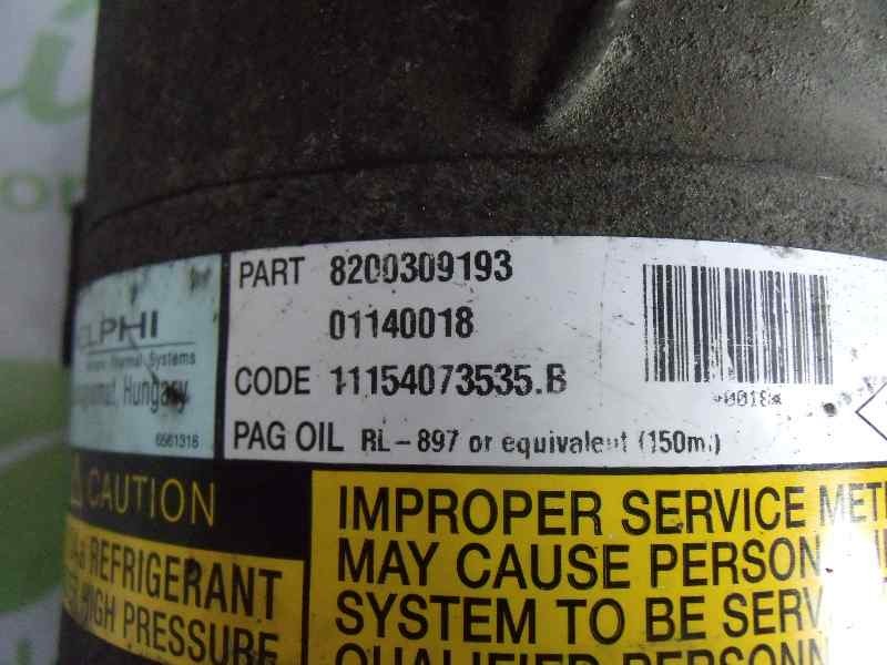 Recambio de compresor aire acondicionado para renault scenic ii confort expression referencia OEM IAM 8200309193  