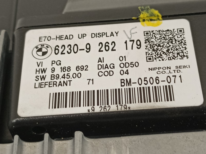 Recambio de pantalla multifuncion para bmw x5 (e70) xdrive30d referencia OEM IAM 62309262179  