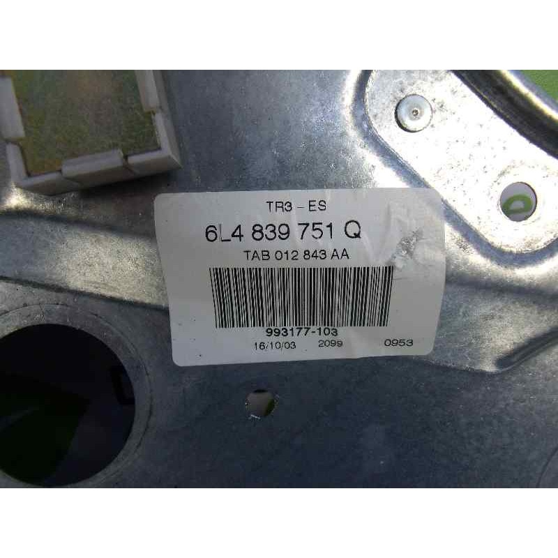 Recambio de elevalunas trasero izquierdo para seat cordoba berlina (6l2) signo/a referencia OEM IAM 6L4839751Q 6Q0959811A 