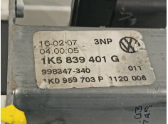 Recambio de motor elevalunas trasero izquierdo para volkswagen jetta (1k2) 1.9 tdi referencia OEM IAM 1K5839401G   2