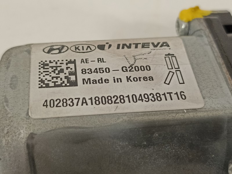 Recambio de motor elevalunas trasero izquierdo para hyundai ioniq elektro referencia OEM IAM 83450G2000  