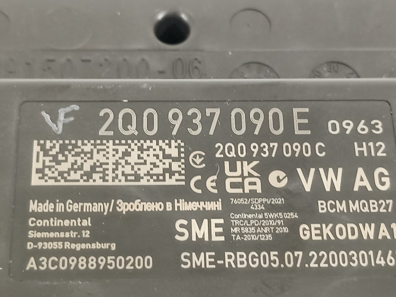 Recambio de modulo electronico para seat arona xperience referencia OEM IAM 2Q0937090E 2Q0937090C A3C0988950200