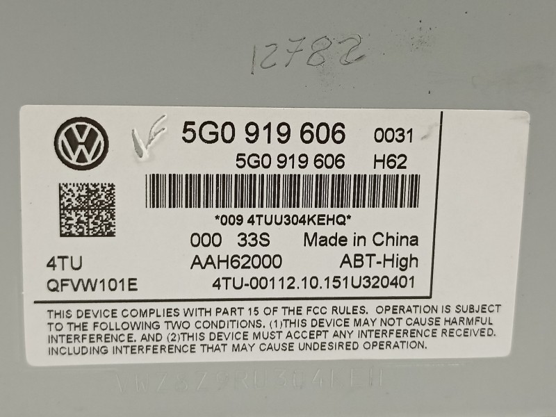 Recambio de sistema navegacion gps para volkswagen golf vii lim. gte referencia OEM IAM 5G0919606  