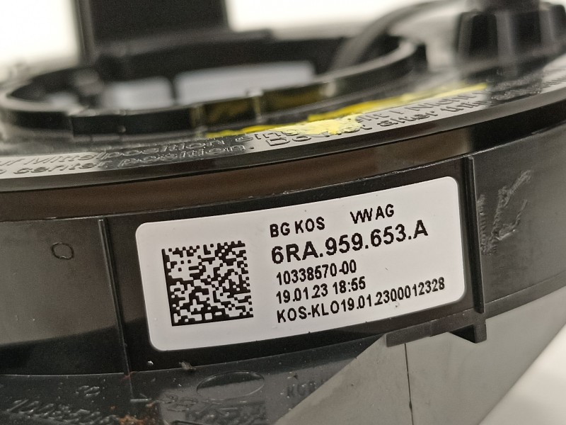 Recambio de anillo airbag para seat arona xperience referencia OEM IAM 6RA959653A  