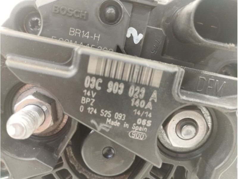 Recambio de alternador para volkswagen scirocco (137) 1.4 tsi (90kw) referencia OEM IAM 03C903023A 124525093 