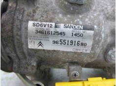 Recambio de compresor aire acondicionado para citroën c3 1.6 16v sx referencia OEM IAM 9655191680   2